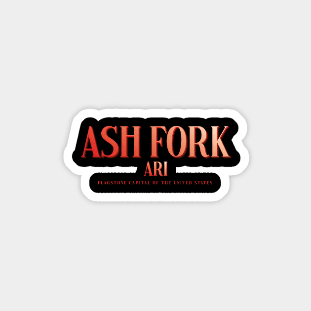 Ash Fork Sticker by zicococ